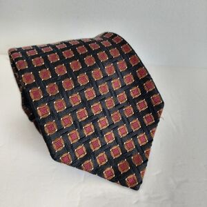 XMI Elegant Black and Red Patterned Men's Tie